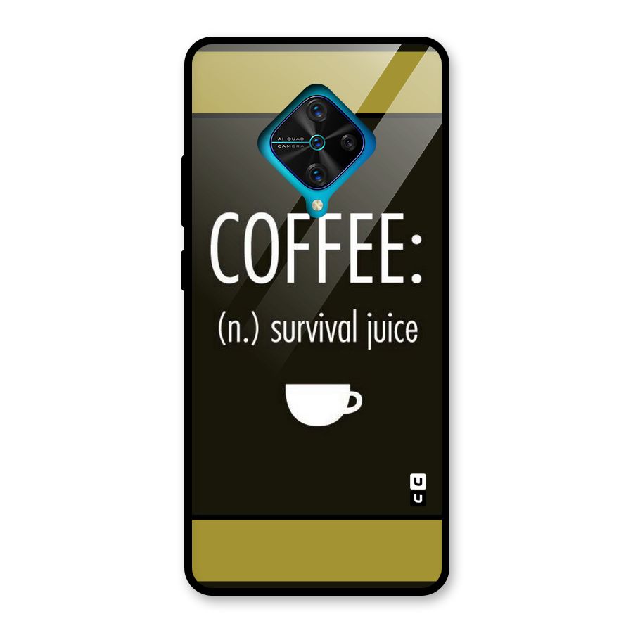 Survival Juice Glass Back Case for Vivo S1 Pro