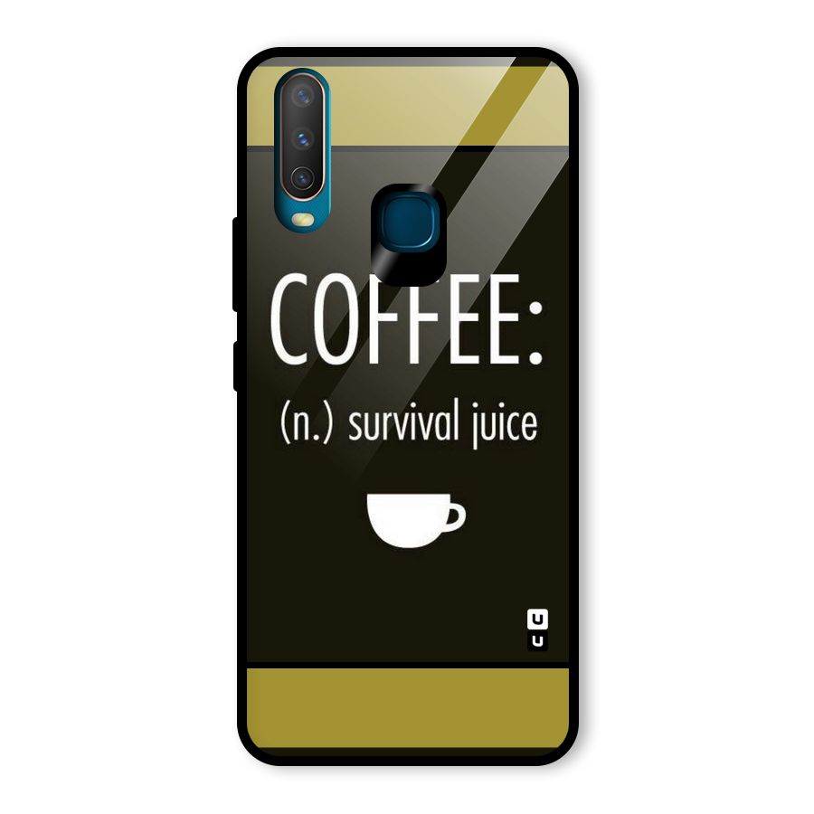 Survival Juice Glass Back Case for Vivo U10