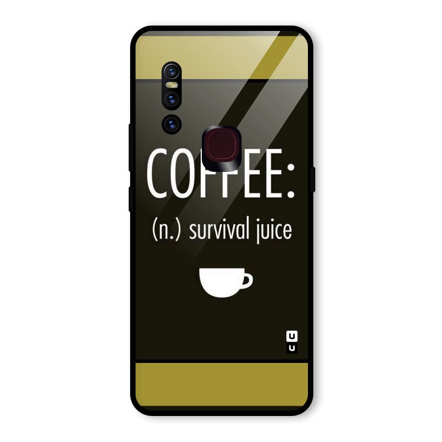 Survival Juice Glass Back Case for Vivo V15