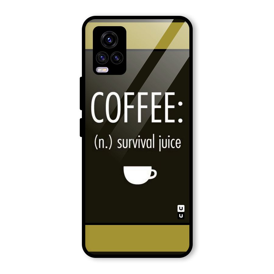 Survival Juice Glass Back Case for Vivo V20