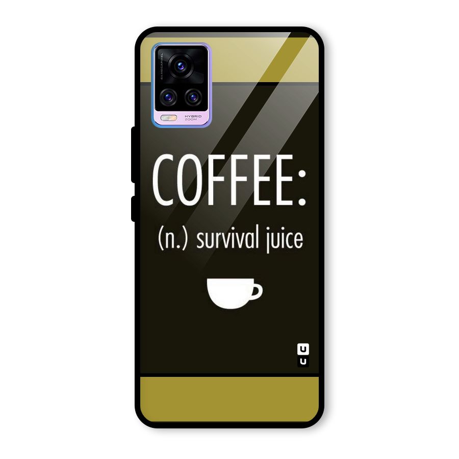 Survival Juice Glass Back Case for Vivo V20 Pro