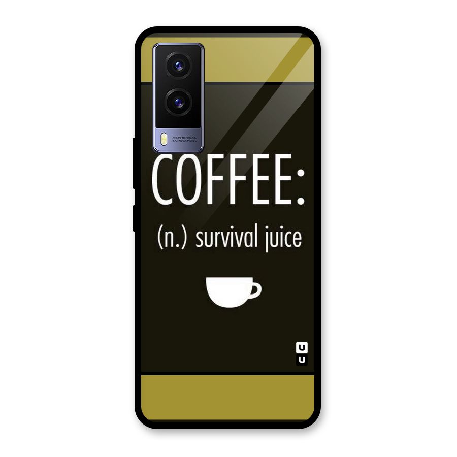Survival Juice Glass Back Case for Vivo V21e 5G
