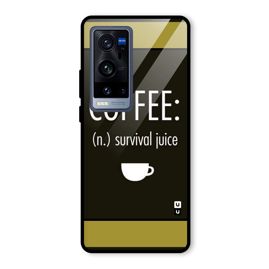 Survival Juice Glass Back Case for Vivo X60 Pro Plus