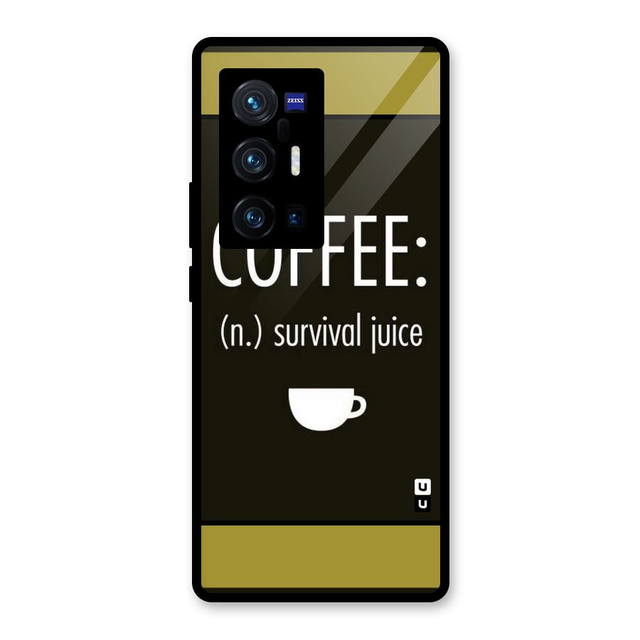 Survival Juice Glass Back Case for Vivo X70 Pro Plus