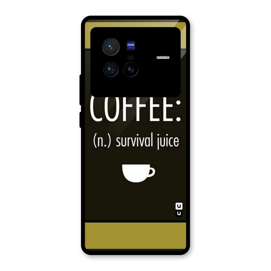 Survival Juice Glass Back Case for Vivo X80