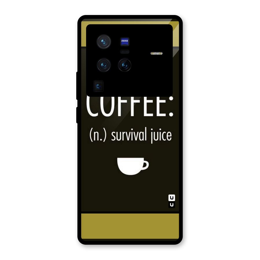 Survival Juice Glass Back Case for Vivo X80 Pro