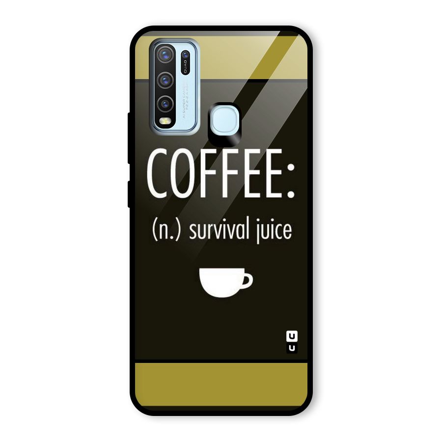 Survival Juice Glass Back Case for Vivo Y30