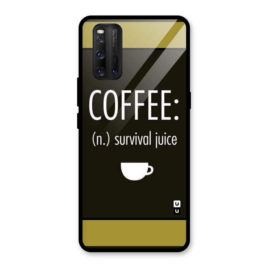 Survival Juice Glass Back Case for Vivo iQOO 3