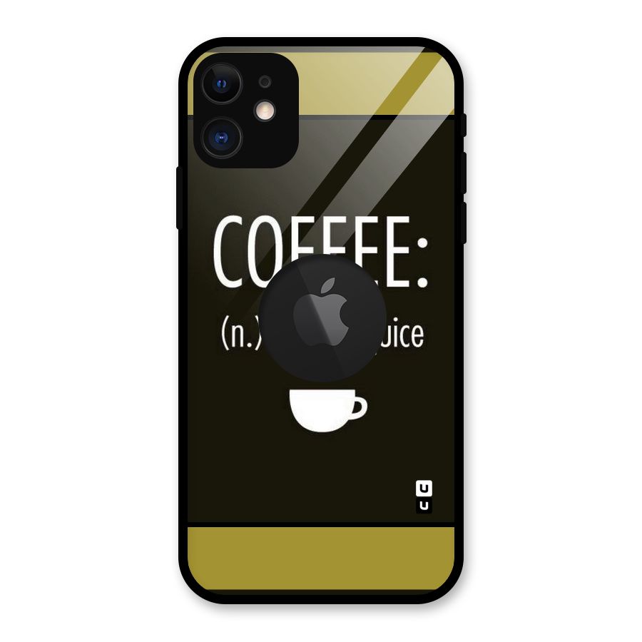 Survival Juice Glass Back Case for iPhone 11 Logo Cut