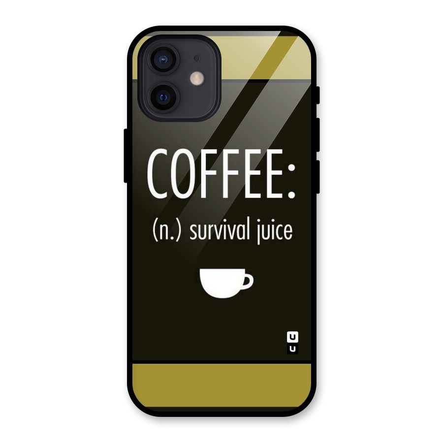 Survival Juice Glass Back Case for iPhone 12