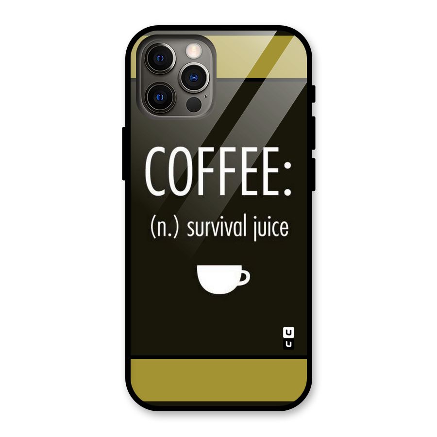 Survival Juice Glass Back Case for iPhone 12 Pro