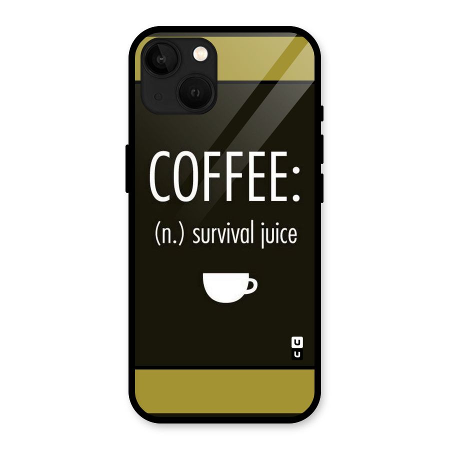 Survival Juice Glass Back Case for iPhone 13