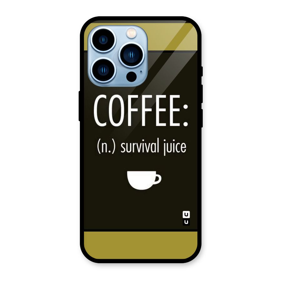 Survival Juice Glass Back Case for iPhone 13 Pro