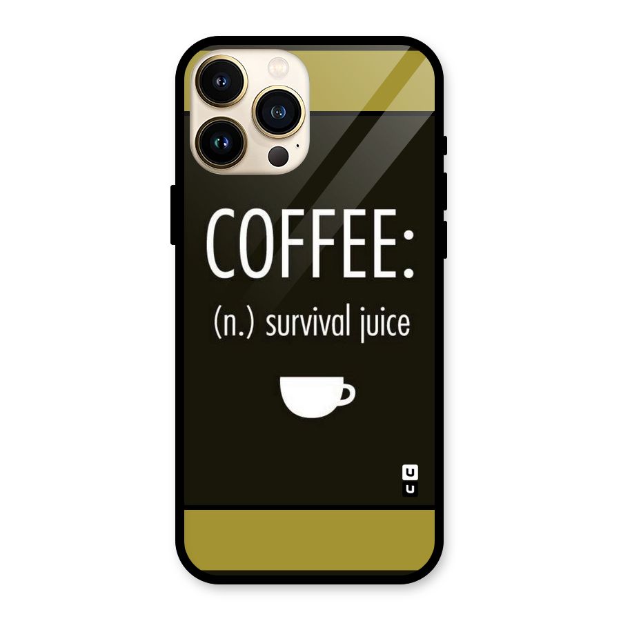 Survival Juice Glass Back Case for iPhone 13 Pro Max