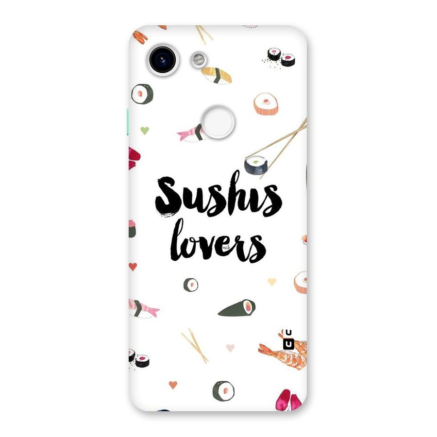 Sushi Lovers Back Case for Google Pixel 3