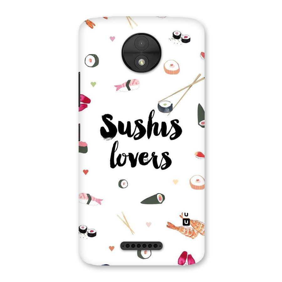 Sushi Lovers Back Case for Moto C