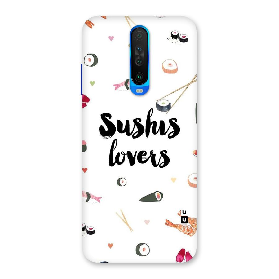 Sushi Lovers Back Case for Poco X2