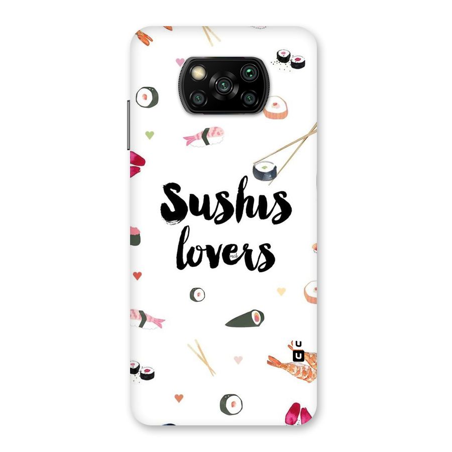 Sushi Lovers Back Case for Poco X3