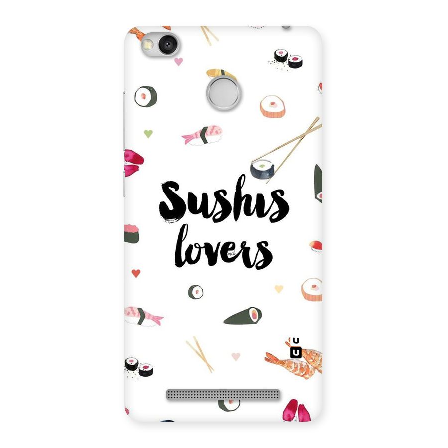Sushi Lovers Back Case for Redmi 3S Prime