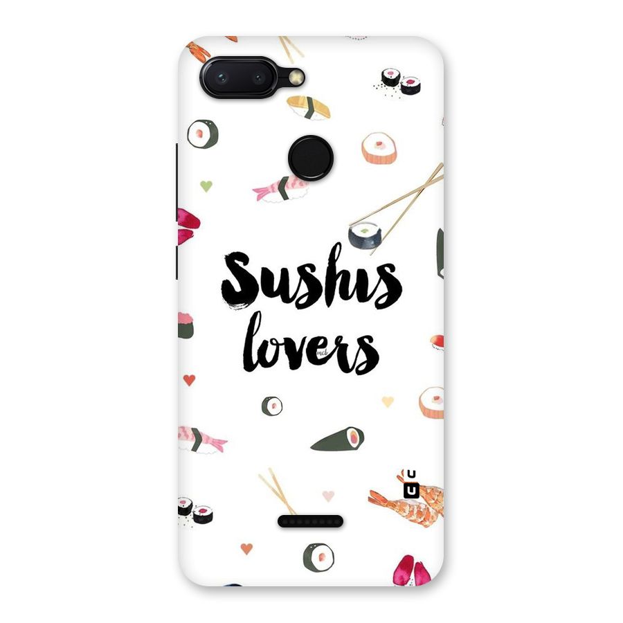 Sushi Lovers Back Case for Redmi 6
