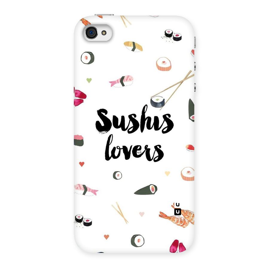 Sushi Lovers Back Case for iPhone 4 4s