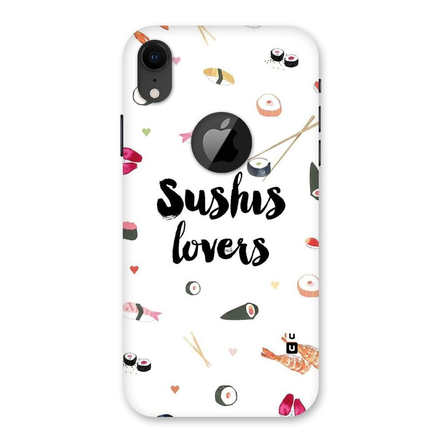 Sushi Lovers Back Case for iPhone XR Logo Cut