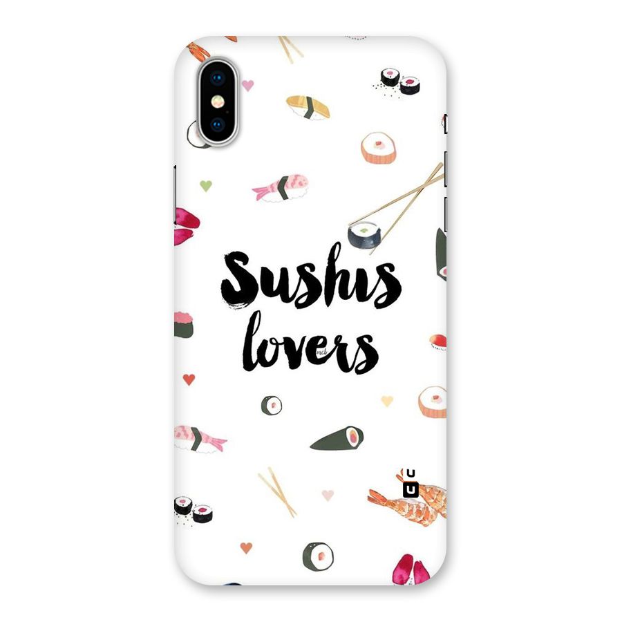 Sushi Lovers Back Case for iPhone XS