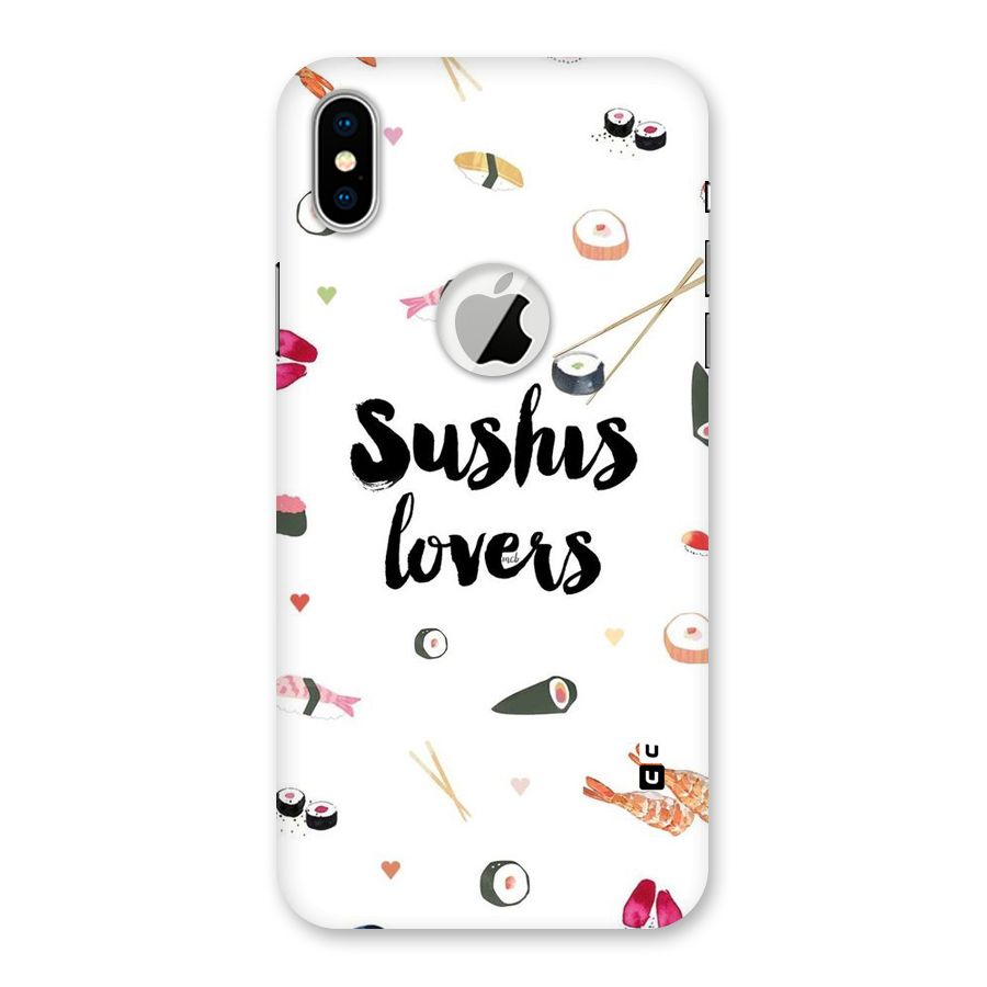 Sushi Lovers Back Case for iPhone XS Logo Cut