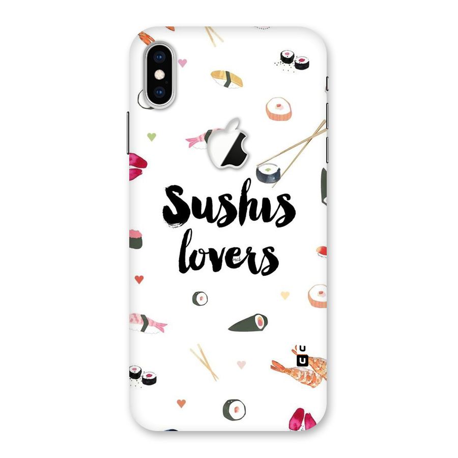 Sushi Lovers Back Case for iPhone XS Max Apple Cut