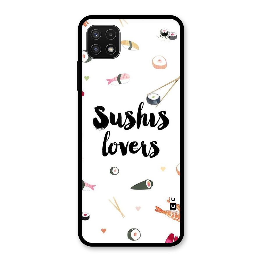 Sushi Lovers Glass Back Case for Galaxy A22 5G