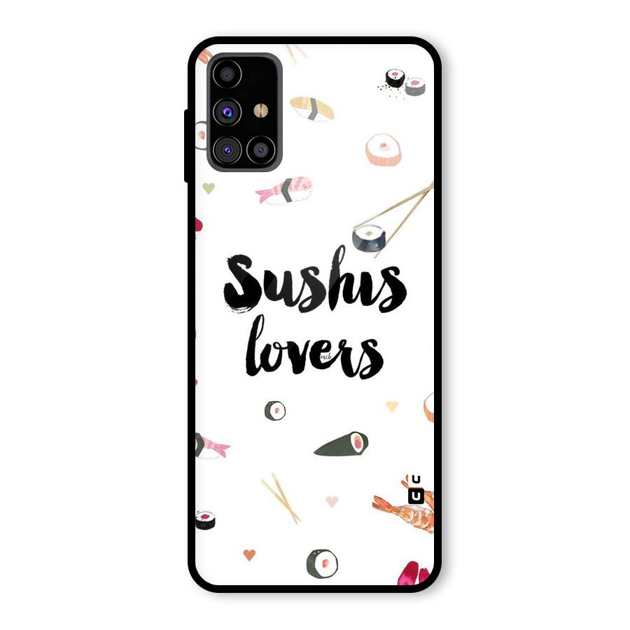 Sushi Lovers Glass Back Case for Galaxy M31s