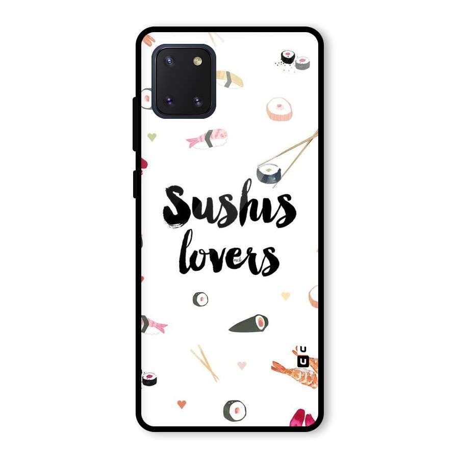 Sushi Lovers Glass Back Case for Galaxy Note 10 Lite