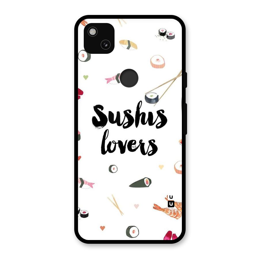 Sushi Lovers Glass Back Case for Google Pixel 4a