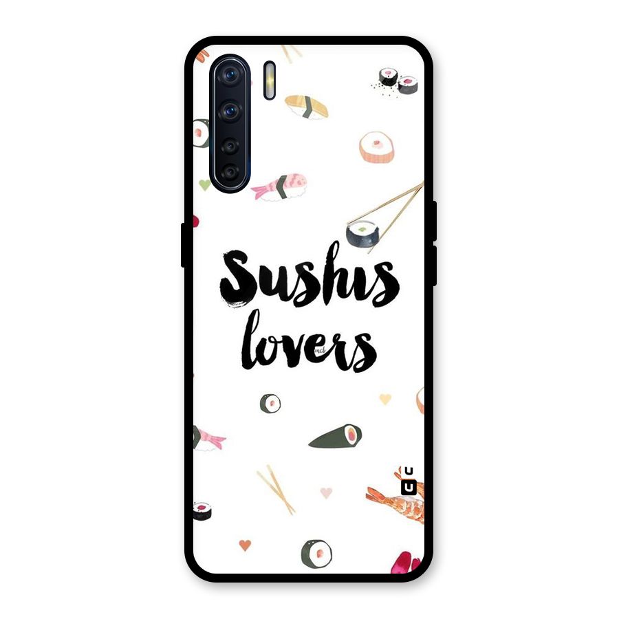 Sushi Lovers Glass Back Case for Oppo F15
