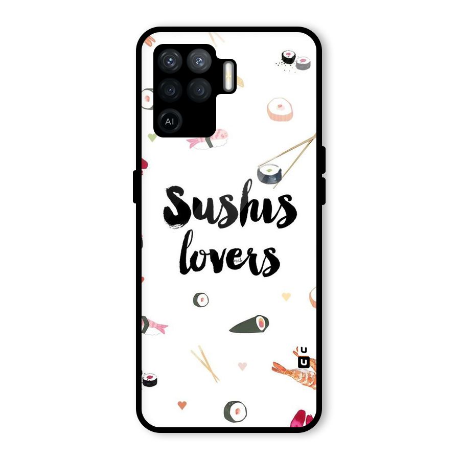 Sushi Lovers Glass Back Case for Oppo F19 Pro