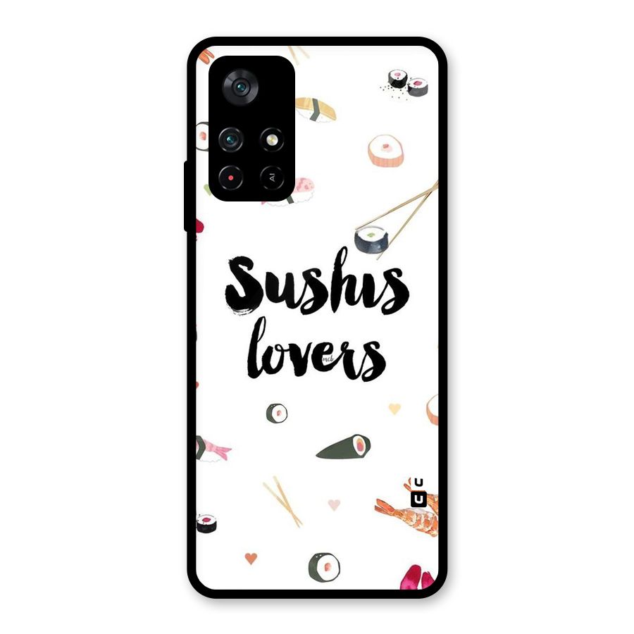 Sushi Lovers Glass Back Case for Poco M4 Pro 5G