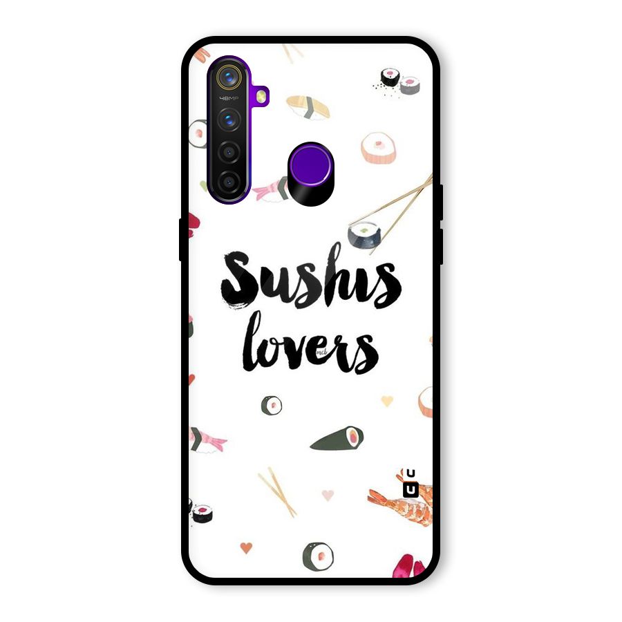 Sushi Lovers Glass Back Case for Realme 5 Pro