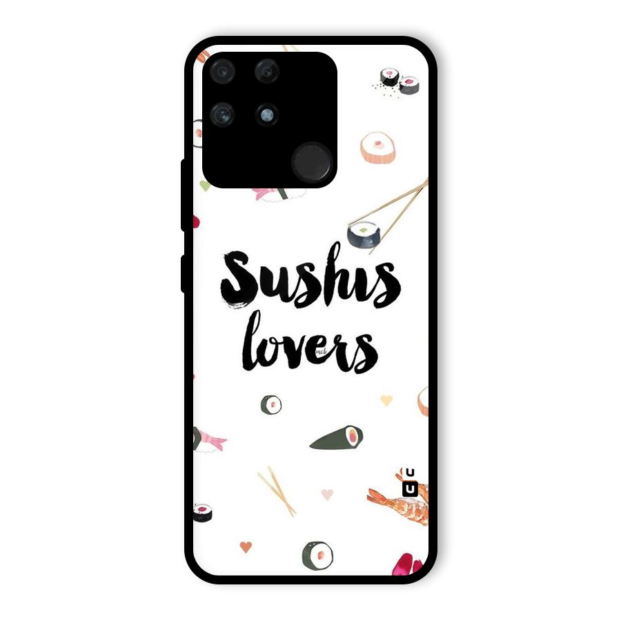 Sushi Lovers Glass Back Case for Realme Narzo 50A