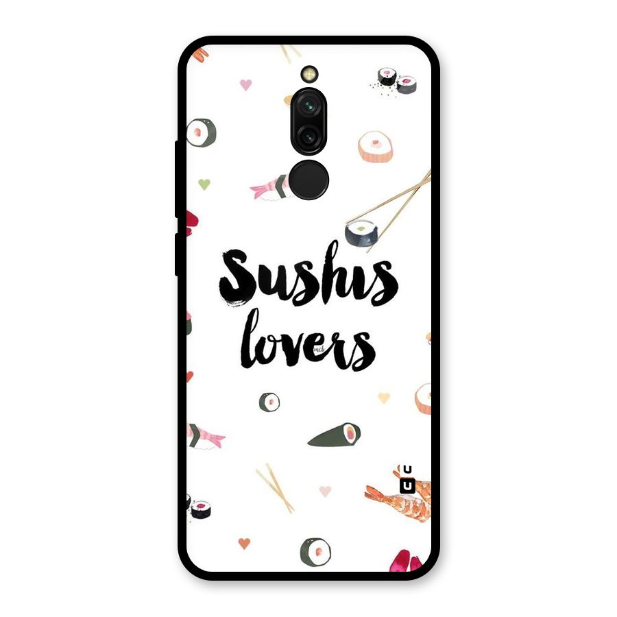 Sushi Lovers Glass Back Case for Redmi 8