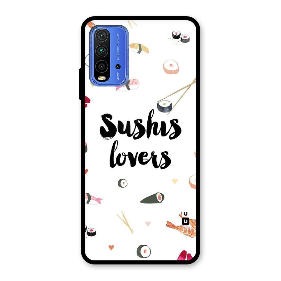 Sushi Lovers Glass Back Case for Redmi 9 Power
