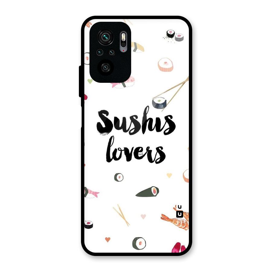 Sushi Lovers Glass Back Case for Redmi Note 10S