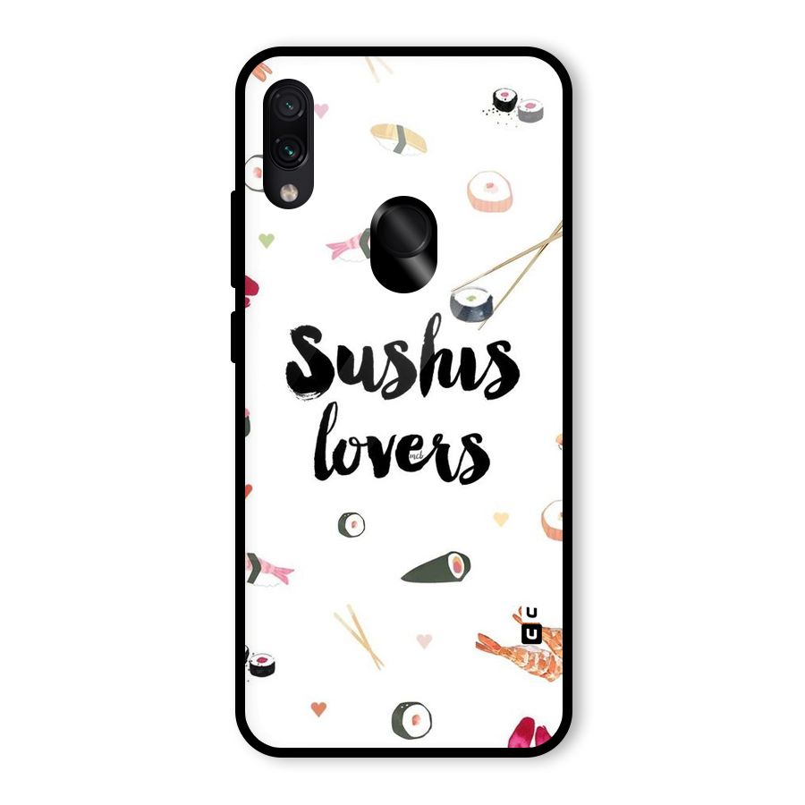 Sushi Lovers Glass Back Case for Redmi Note 7 Pro