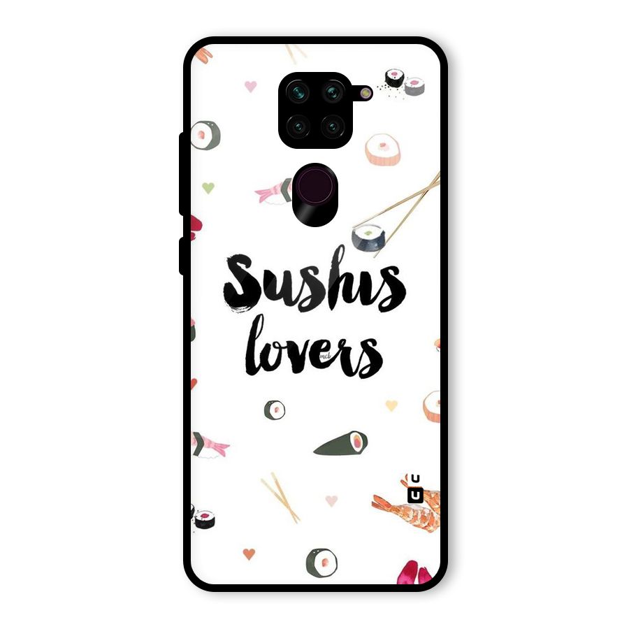 Sushi Lovers Glass Back Case for Redmi Note 9