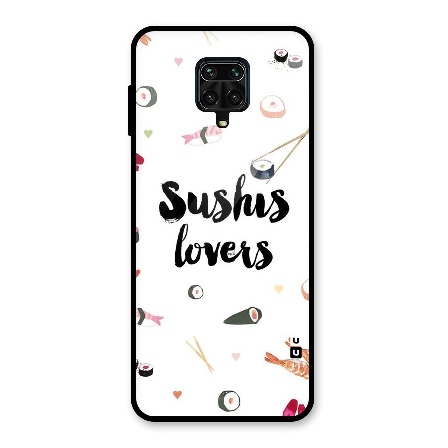 Sushi Lovers Glass Back Case for Redmi Note 9 Pro