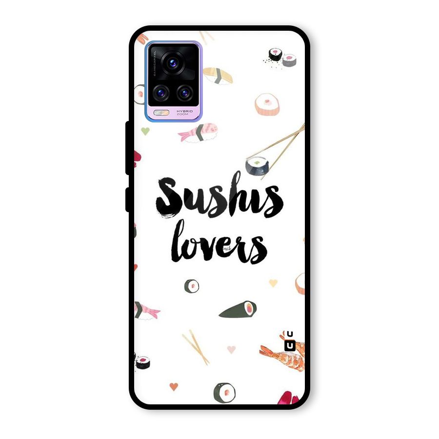 Sushi Lovers Glass Back Case for Vivo V20 Pro