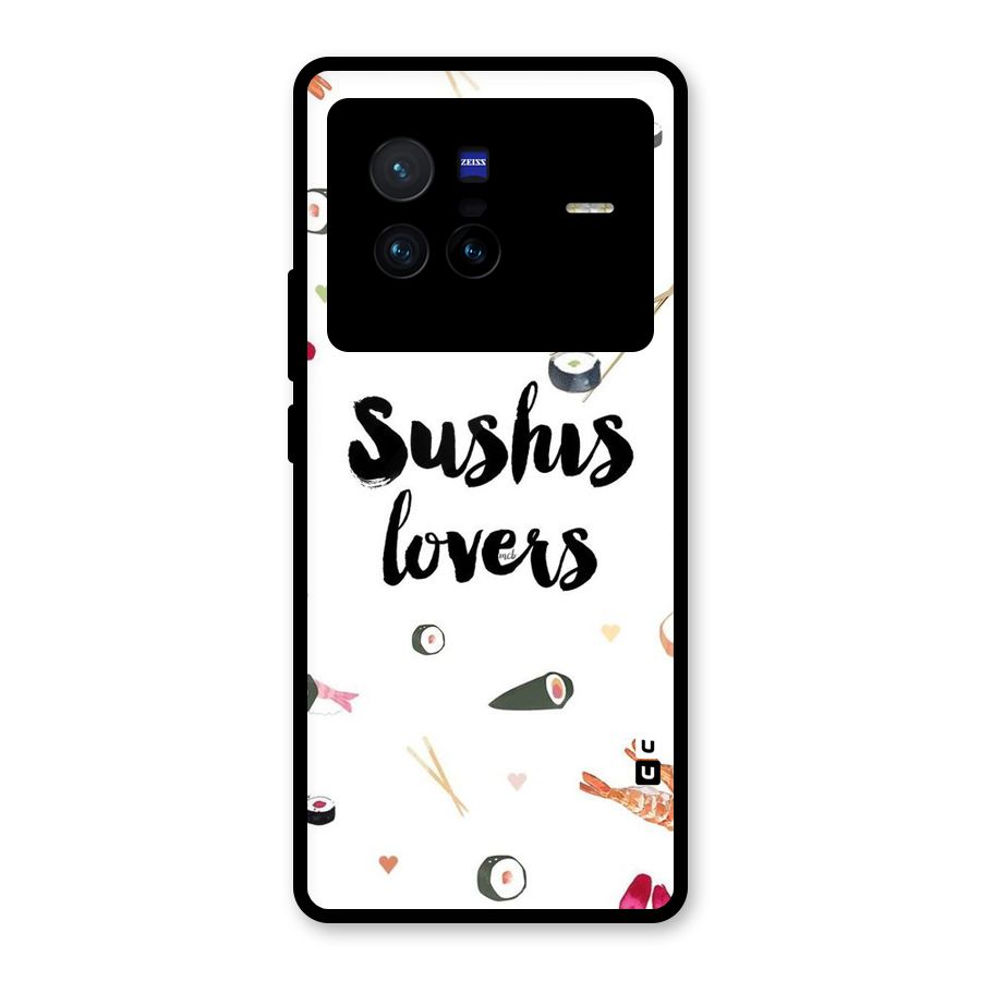 Sushi Lovers Glass Back Case for Vivo X80