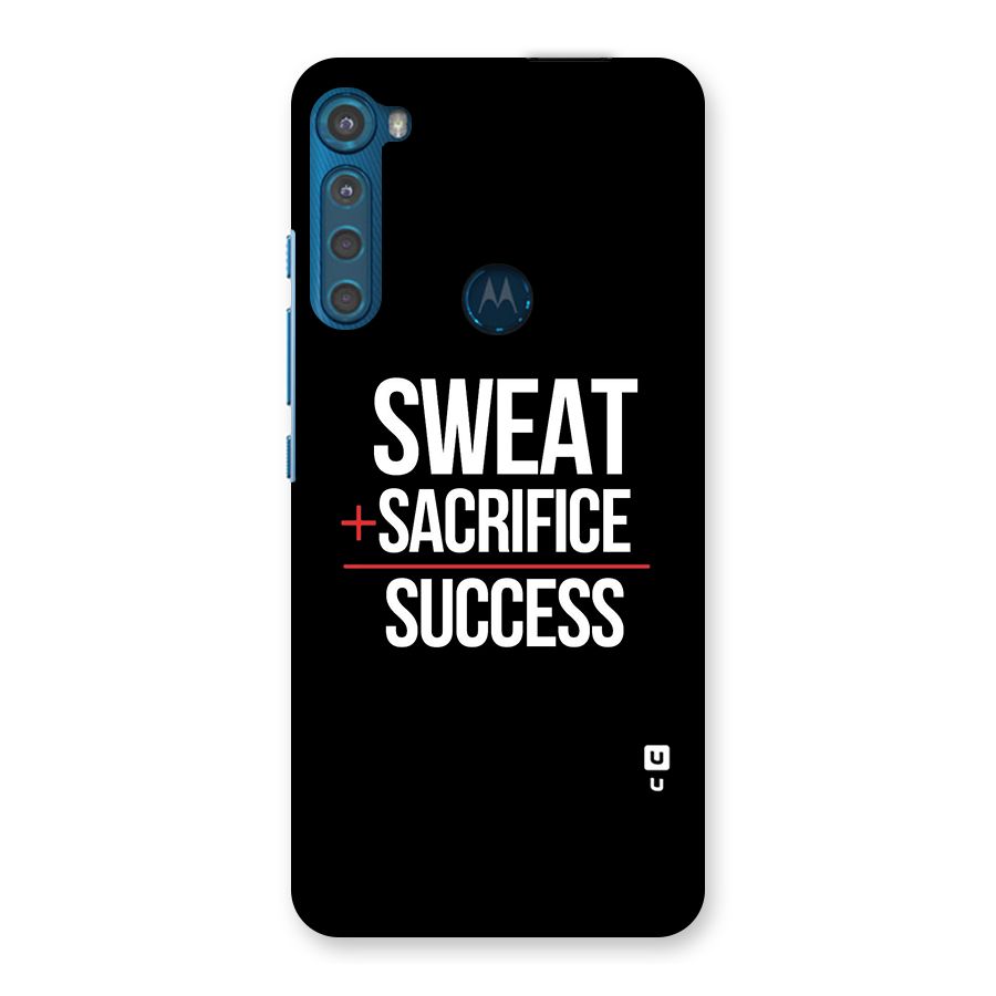 Sweat Sacrifice Success Back Case for Motorola One Fusion Plus