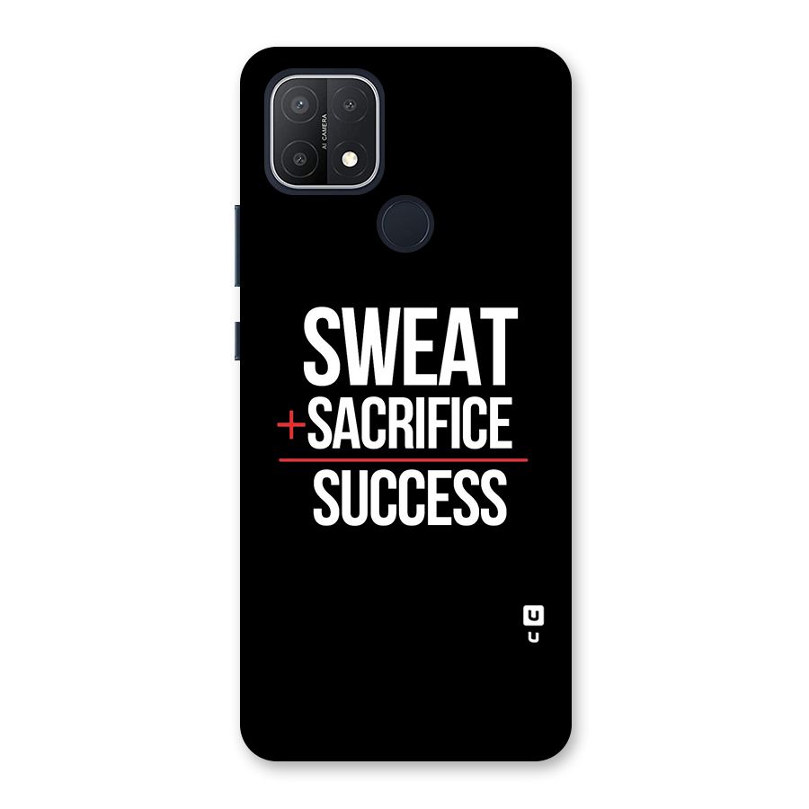 Sweat Sacrifice Success Back Case for Oppo A15s