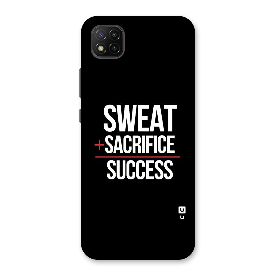 Sweat Sacrifice Success Back Case for Poco C3