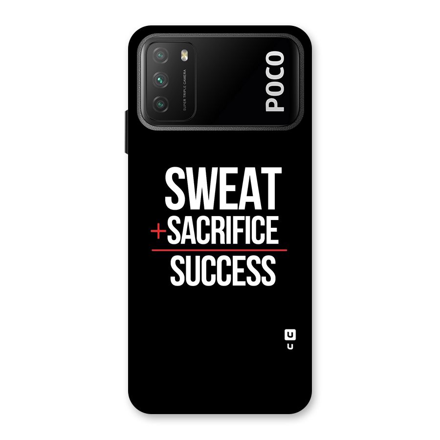 Sweat Sacrifice Success Back Case for Poco M3